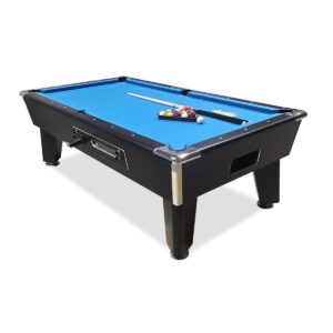 FITMAN 8ft Coin-Operated Pool Table with Marble Slate – Commercial Billiard Table